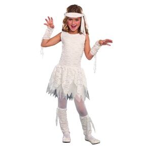 Dreamgirl Wrap It Up Mummy Costume Girls Color White Size M